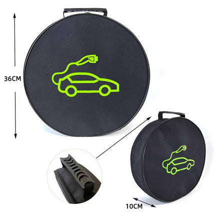 Portable EV Car Charging Cable Storage Bag for Jump Cables & Power
