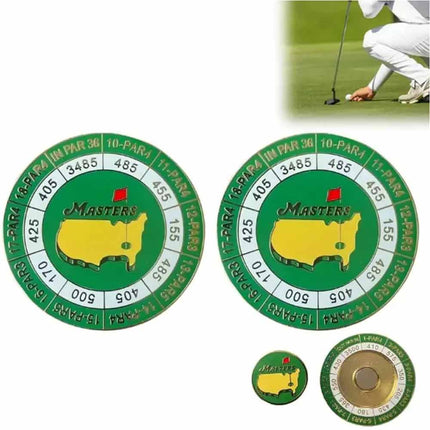 The Masters Scorecard Golf Ball Marker 2024 Tournament Coin Magnetic