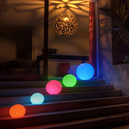 16 Color RGB LED Globe Lamp Remote Control Mood Light Night Orb 15cm