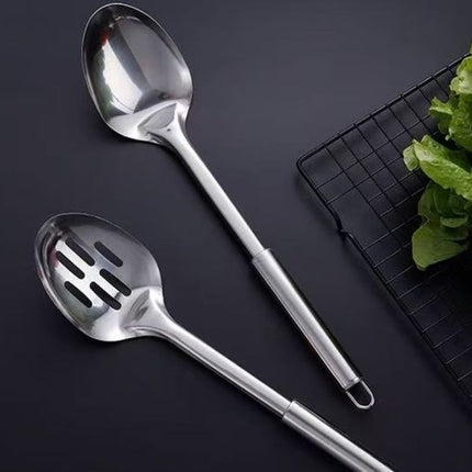 10PCS Stainless Steel Cookware Set with Utensils & Serving Spoons