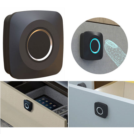 Mini Fingerprint Lock, Keyless Universal Electric Padlock for Locker