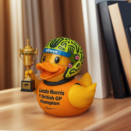 Lando Norris F1 Champion Duck Resin Figurine 2025 British GP Funny Ornament