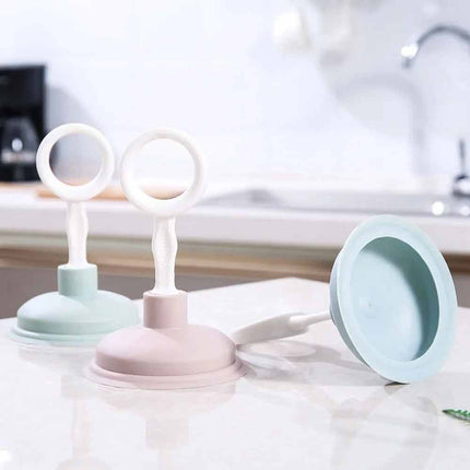 Mini Toilet Plunger & Sink Drain Unblocker, Compact Bathroom Kitchen Tool 1pc