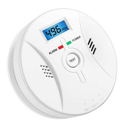 Battery Operated Smoke CO Detector Alarm with LCD Display Carbon Monoxide