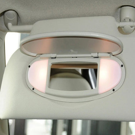 Sun Visor Vanity Mirror Cover for R55 R56 R60 2007-2014 Beige Gray