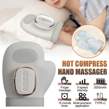 Cordless Hand Massager with Heat and Compression for Arthritis Relief
