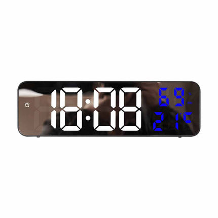 LED Digital Wall Clock, Large Screen with Time, Temperature & Humidity Display