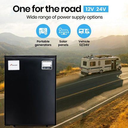 12V/24V 50L RV specific compressor refrigerator, suitable for yacht and truck mounted refrigeration and freezing dual-use cabinet