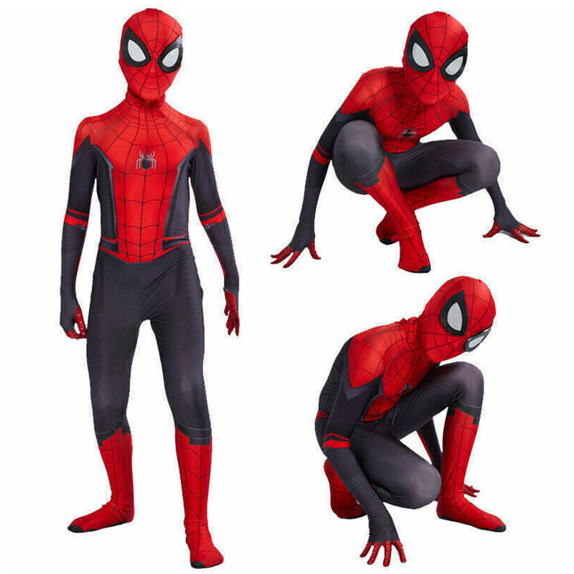 Spiderman Far From Home Zentai Cosplay Suit Halloween Costume Outfit