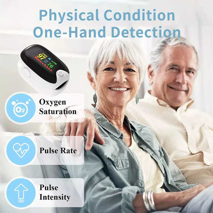 Professional Finger Pulse Oximeter for Blood Oxygen & Heart Rate