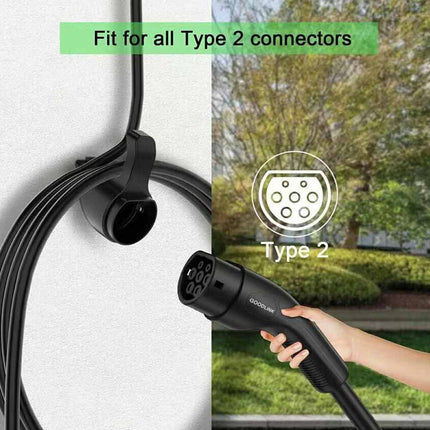 EV Charging Gun Holder Type 2 Cable Fixed Socket for Electric Car Charger