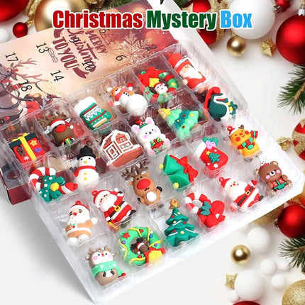 3D 2026 Santa Advent Countdown Calendar 24 Days Figurines Xmas Gift Box