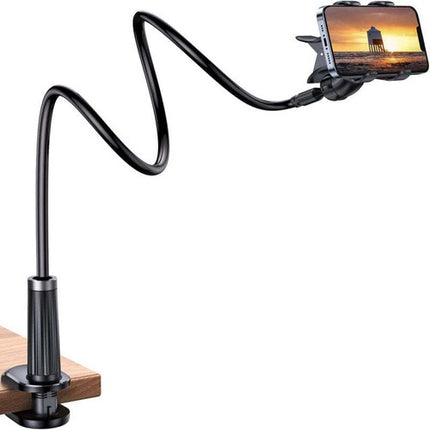 UGREEN Adjustable Bed Phone Holder, Overhead Clamp Long Arm for 4-7.2" Devices