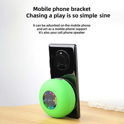 Portable Waterproof LED Bluetooth Speaker Wireless Shower Bathroom Subwoofer