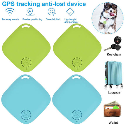 4 Pack Wireless Bluetooth GPS Tracker Anti Lost Key Wallet Pet Locator