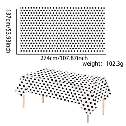 2-Pack Soccer Theme Disposable Tablecloth for Party Background Cover