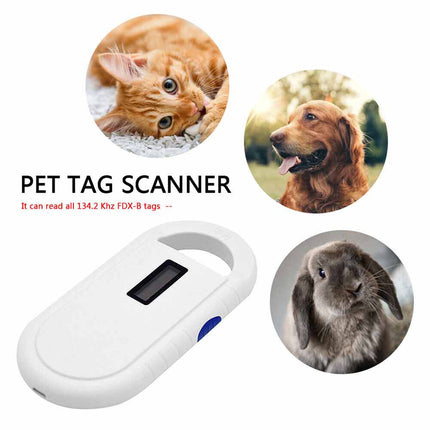 Handheld Pet Microchip Scanner, RFID Digital Identification Reader