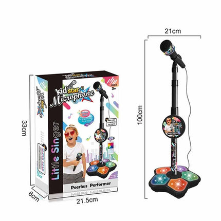 Microphone Stand Set Karaoke Toy Music Instrument Song Birthday Gift