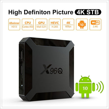 X96Q Android TV Box Allwinner H313 Single WIFI, Android 10, 4K HD