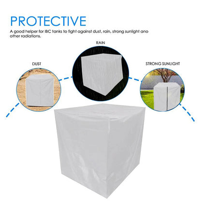 Heavy Duty IBC Water Tank Cover Waterproof For 1000L Container UV Protective