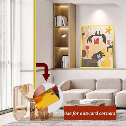 Self Adhesive Wall Edging Strip, Flexible Corner Trim for Living Room Kitchen