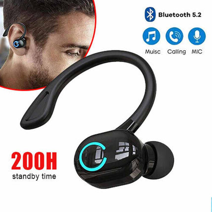 Wireless Bluetooth Headset Hands-Free Earpiece for iPhone Samsung