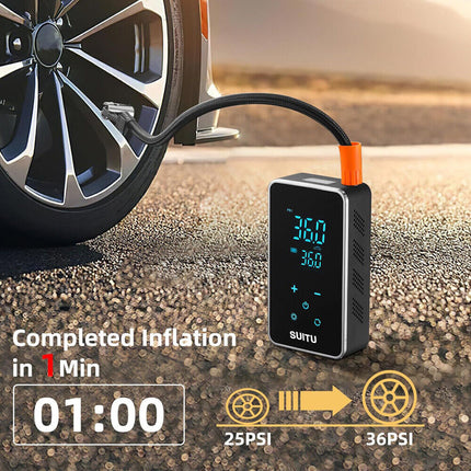Wireless Digital Tyre Inflator Pump for Car, Portable Touch Control