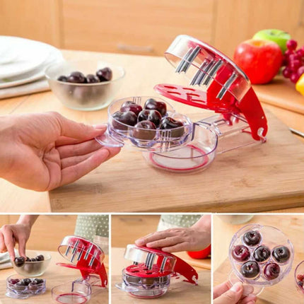 Manual Cherry Pitter Olive Seed Remover, Squeeze Stoner Corer Tool