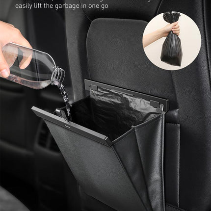 Baseus Car Trash Garbage Bag Back Seat Waste Rubbish Basket Organizer