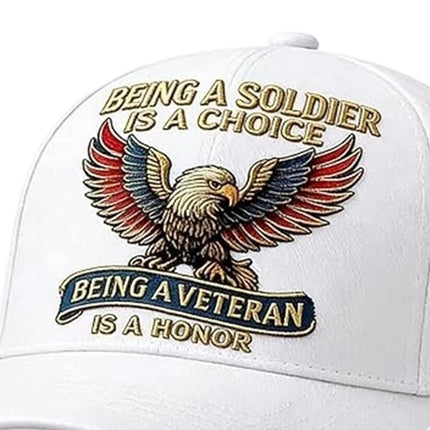 Veteran Commemorative Baseball Cap, Being a Soldier Embroidered Hat