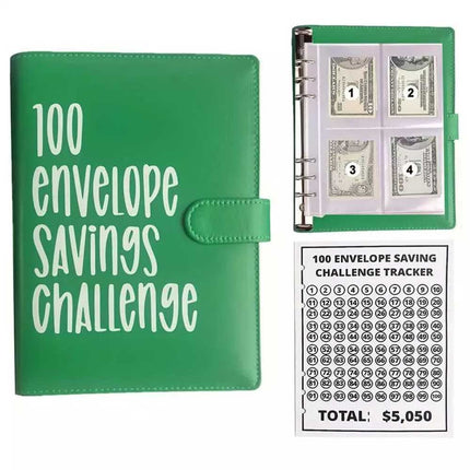 100 Envelope Cash Challenge Budget Planner A5 Money Saving Book
