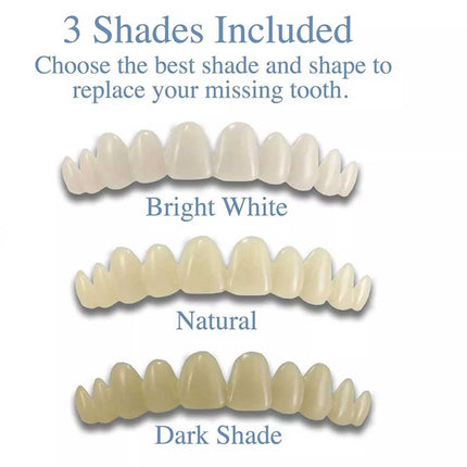 3X Instant Smile Comfort Fit Flex Teeth Top Temporary Replacement Repair