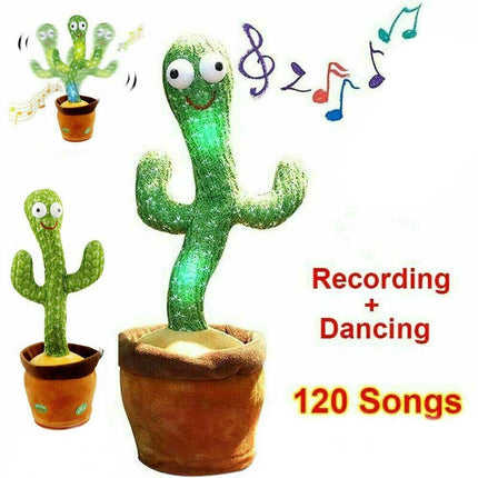 Talking Dancing Cactus Toy, Record & Repeat Sound, Kawaii Plush Doll Gift