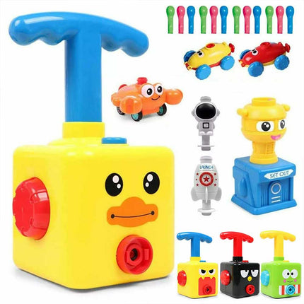 Balloon Powered Car Launcher Toy Inertia Creative Science Experiment Kit