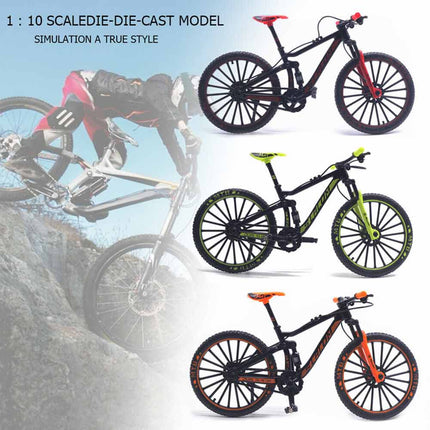 Mini 1 10 Diecast Metal Mountain Bike Finger Bicycle Racing Toy