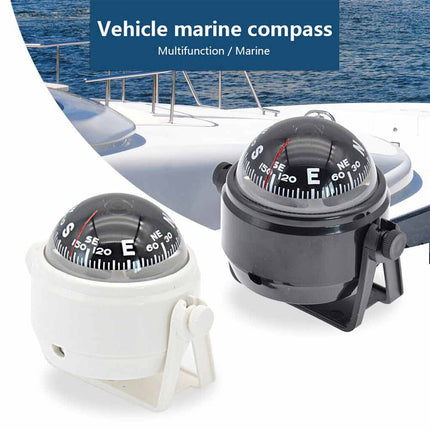 Marine Compass with Mount for Boat Ship Vehicle Outdoor Car Navigation Tool