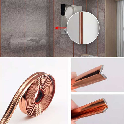 Self Adhesive Wall Edging Strip, Flexible Corner Trim for Living Room Kitchen