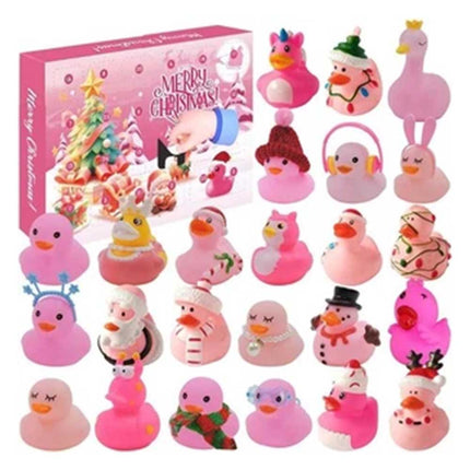 2025 Christmas Countdown Advent Calendar Pink Duck Daily Surprise