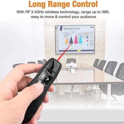 R400 2.4GHz Laser Pointer Pen USB Wireless Presenter PPT PowerPoint Remote