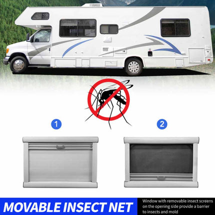 RV caravan 800*700mm push out window locking handle with strut attachment