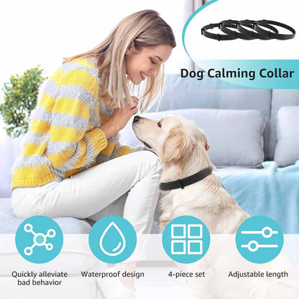 4 Pack Calming Collar for Dogs Cats Pet Pheromone Collar Anxiety Relief