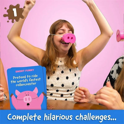 Funny Oinkcredible You Laugh You Lose Party Game 5pcs 2026 Pig Snout Game