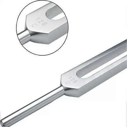 128Hz Tuning Fork with Hammer Sound Therapy Healing Vibration Musical Kit