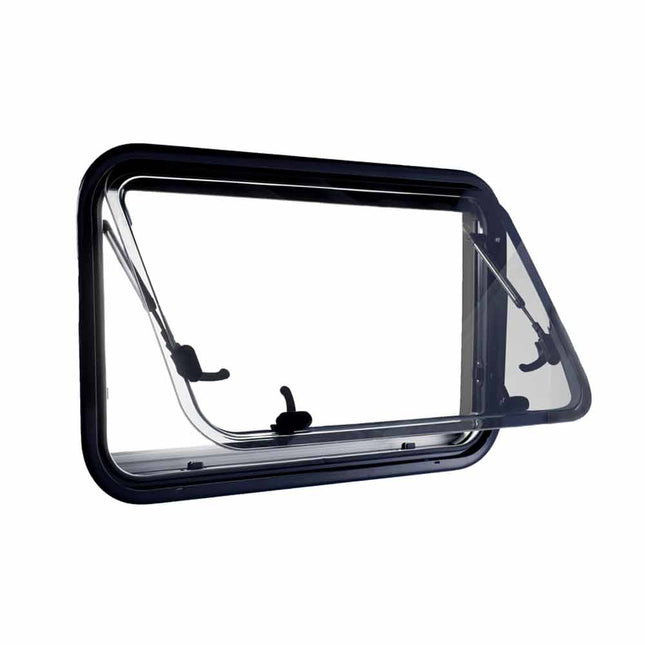 RV caravan  300*500mm push out window locking handle with strut attachment