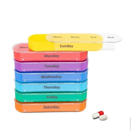 28 Grid 7 Day Weekly Pill Box Tablet Organizer Storage Case