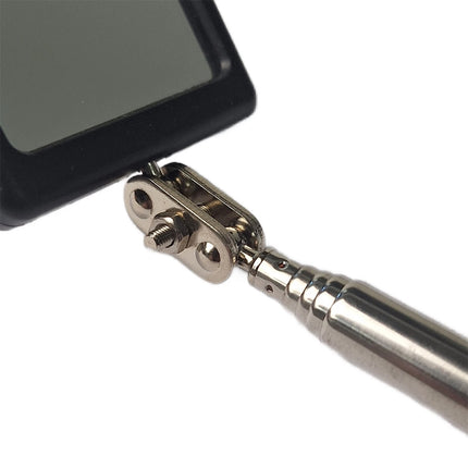 Telescopic Inspection Mirror 2 LED Light 29 87cm Extendable Rotating Grip