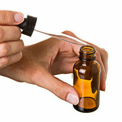 5-100ml Amber Glass Dropper Bottle, Essential Oils Reagent Eye Pipette AU