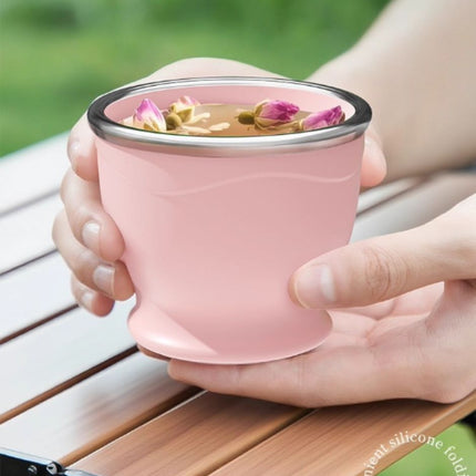 Portable Collapsible Silicone Cup for Travel, Outdoor Camping and Rinse