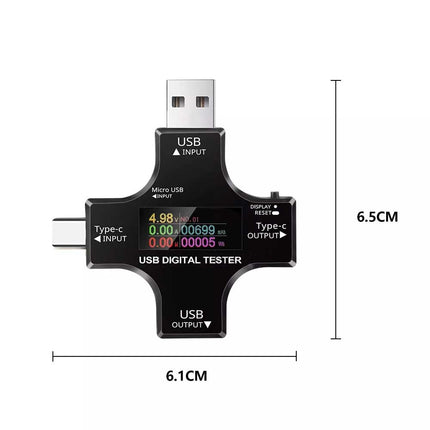 USB-C Digital Voltage Current Meter Tester for PD Power
