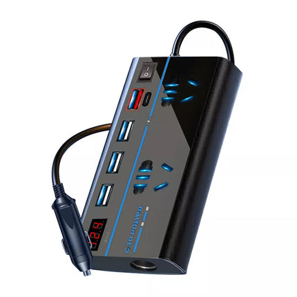 12V to 240V 200W Car Inverter 4 USB Ports AC Converter Vehicle Charger